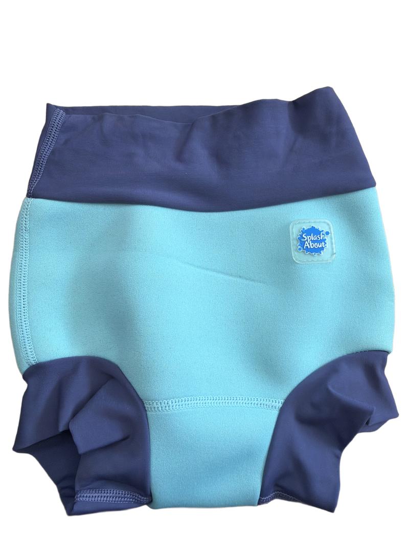 Preloved Splash About - Turquoise, Navy Baby Swim Nappy Covers, XL (12-18m, 18-24m)
