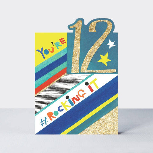 Pow Wow - Age 12 - Rocking It Birthday Card