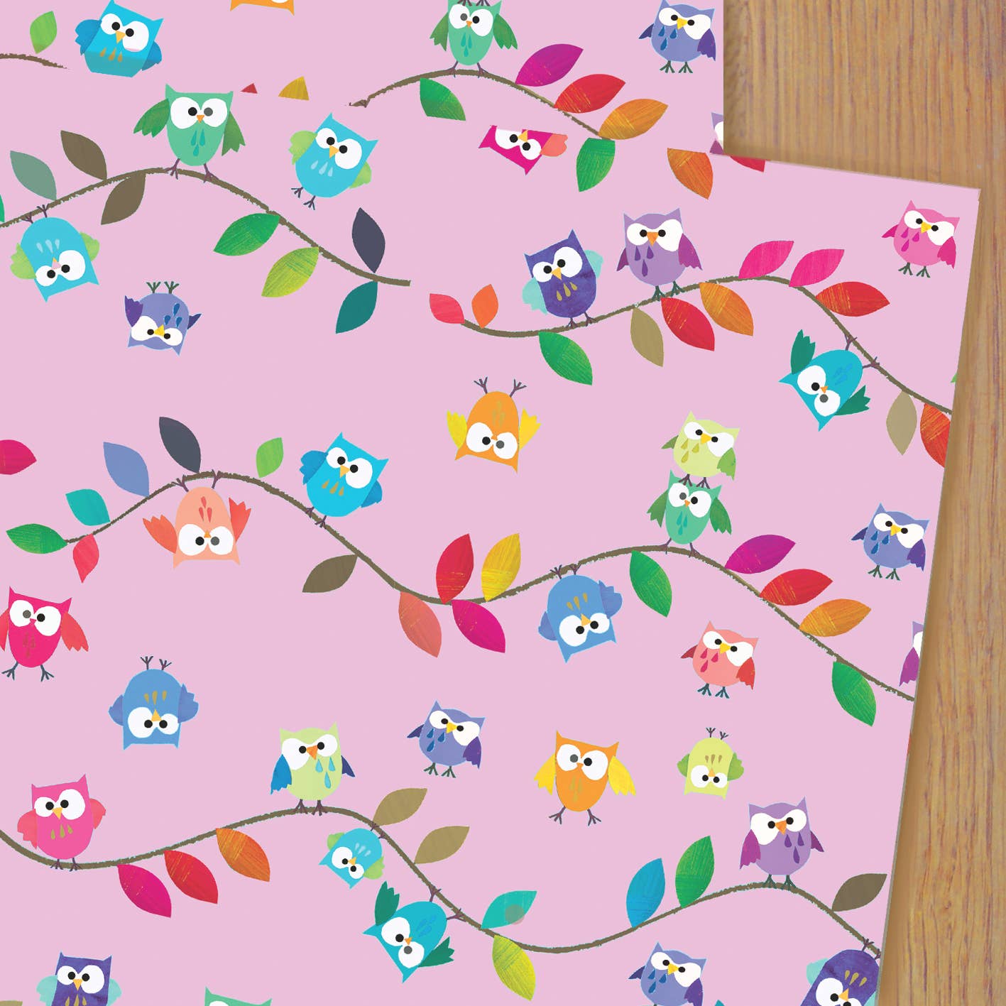 WP13 Owls Wrapping Paper