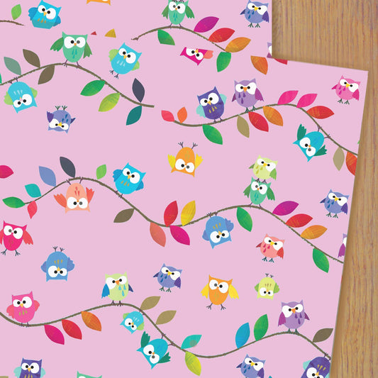 WP13 Owls Wrapping Paper