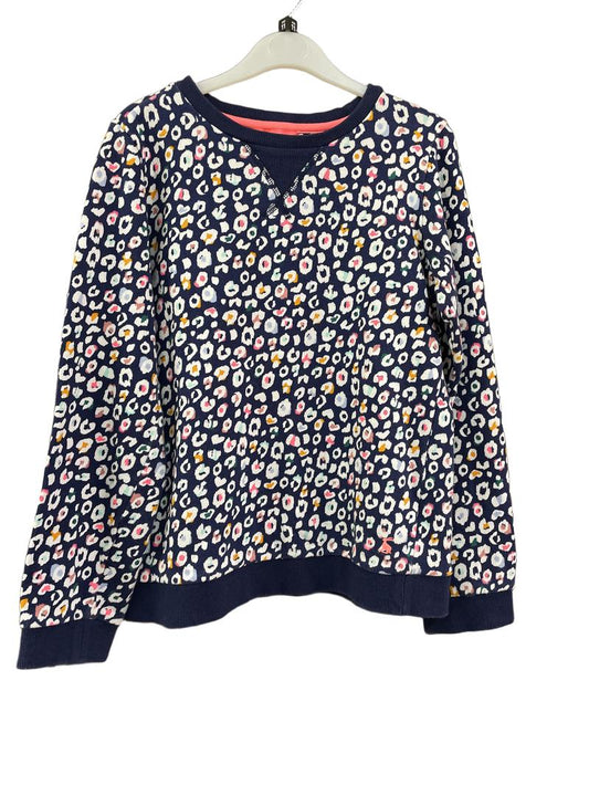 Preloved Joules - Navy Multicolour Cheetah Print Long-sleeved Shirt (11-12y) - Top