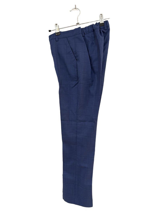 Preloved John Lewis - Navy Check Trousers, NEW With Tags (11y)