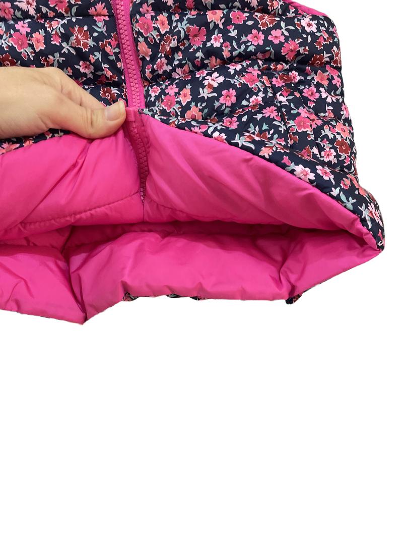 Preloved Joules - Floral Pink Reversible Gilet (4-5y)