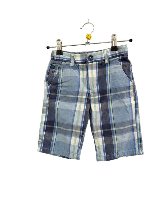 Preloved Jasper Conran - Blue Madras Check Plaid Shorts (7-8y)