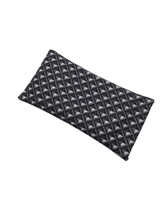 Preloved Unknown Brand - Glasses Case Gray Black White Fabric - Accessories