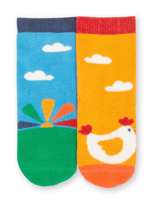 Kite Rise and Shine Grippy Socks