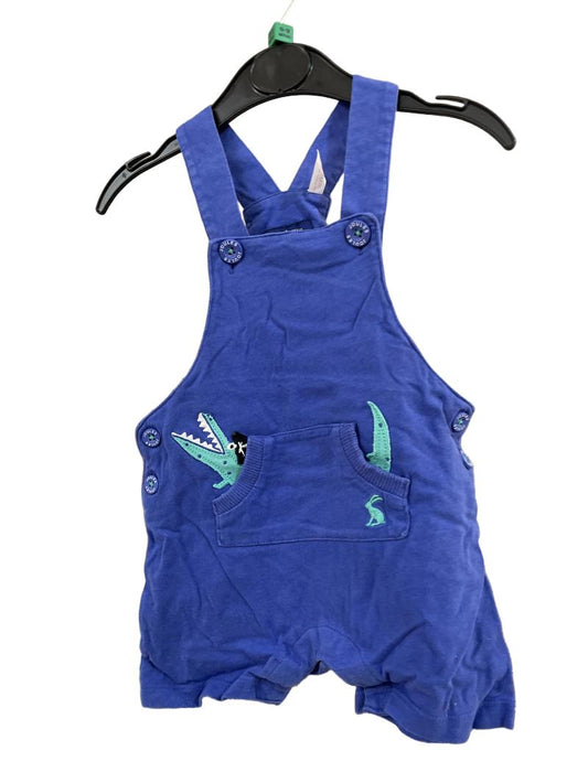 Preloved Joules - Blue Crocodile Dungarees (6-9m)