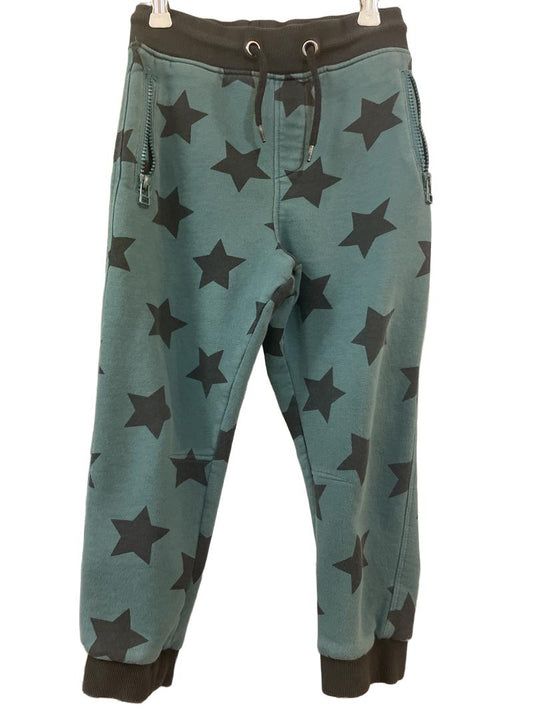 Preloved Red Fox - Green Star Joggers With Zip Pockets (4-5y)