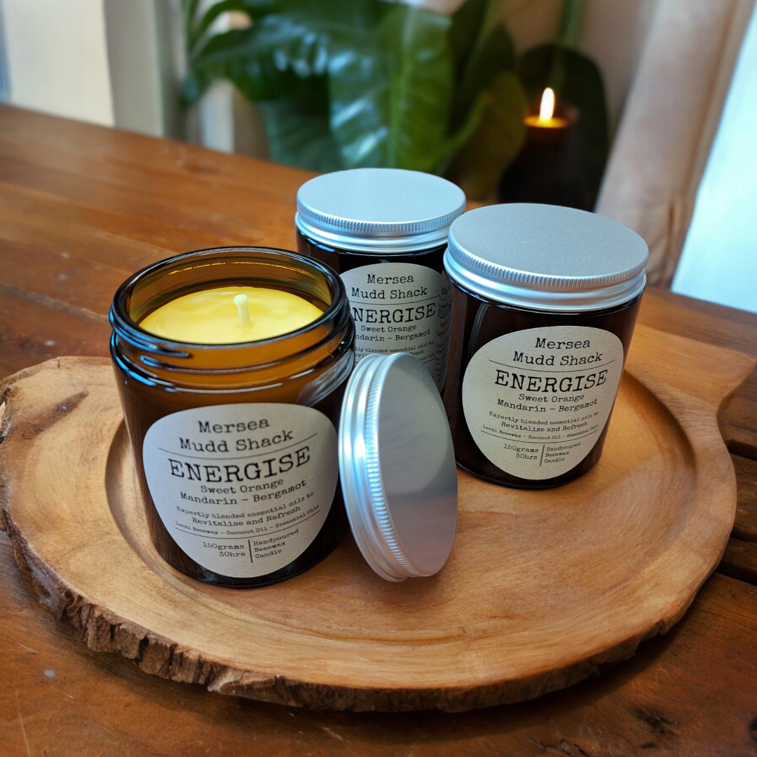 'Energise' Aromatherapy Beeswax Candle