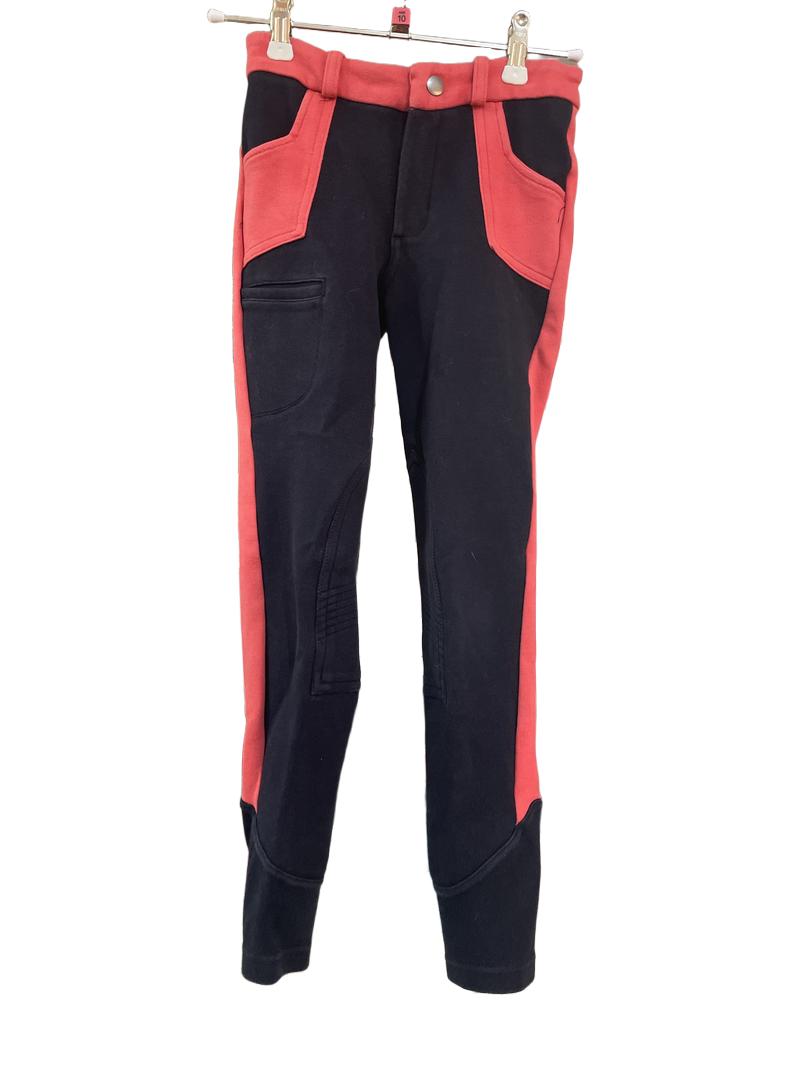 Preloved Decathlon - Navy And Pink Horse Riding Trousers/Jodhpurs.  (10-11y)