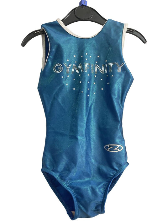 Preloved Z (The Zone) - Blue Sparkly Gymfinity Leotard Sleeveless (6-7y) - Sports