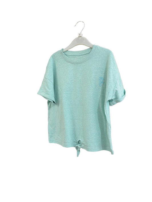 Preloved Marks & Spencer - Green Knotted T Shirt (9-10y)