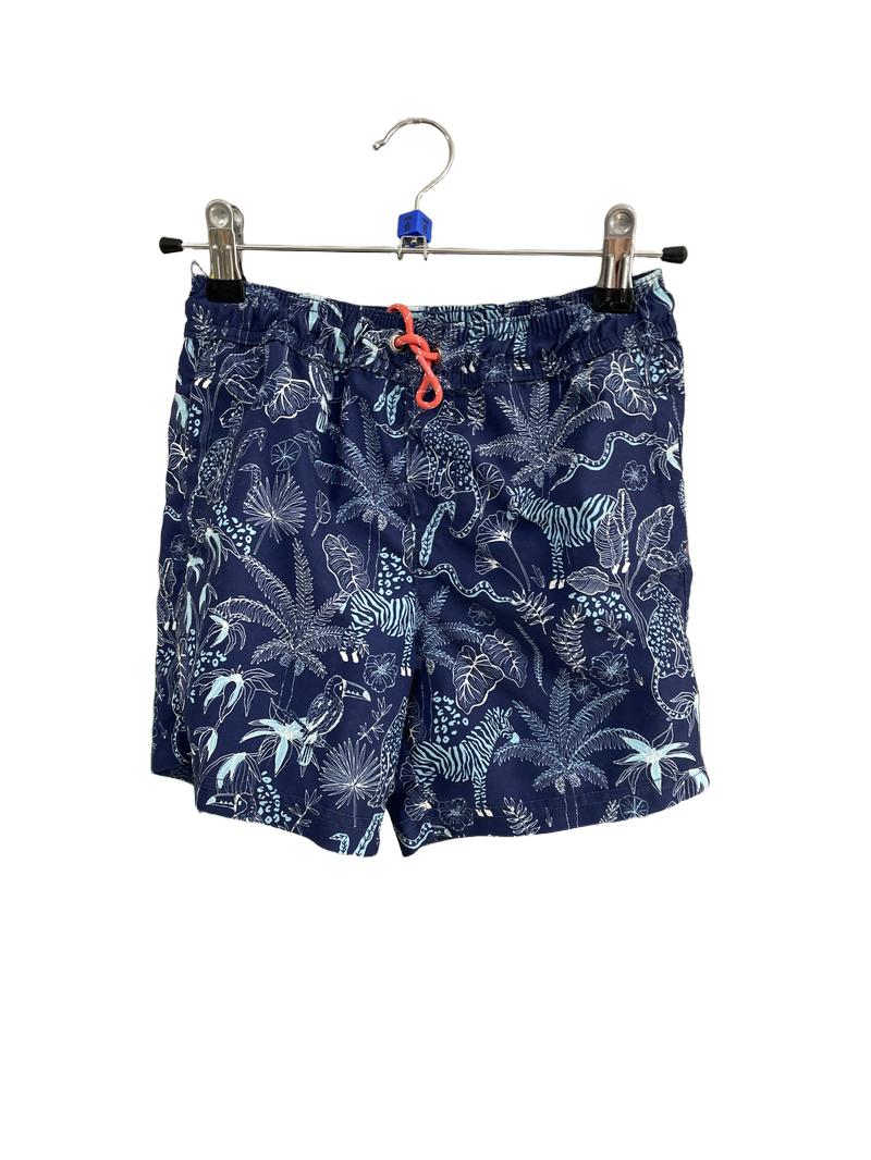 Preloved John Lewis - Blue Jungle Swim Shorts (6-7y)