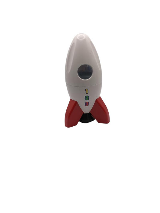 Preloved White Red Plastic Rocket - Unknown Brand