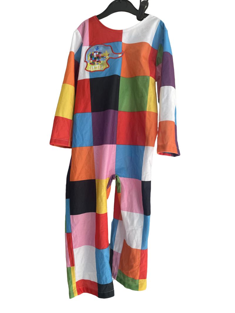 Preloved Sainbury's - Elmer Costume.  (3-4y)