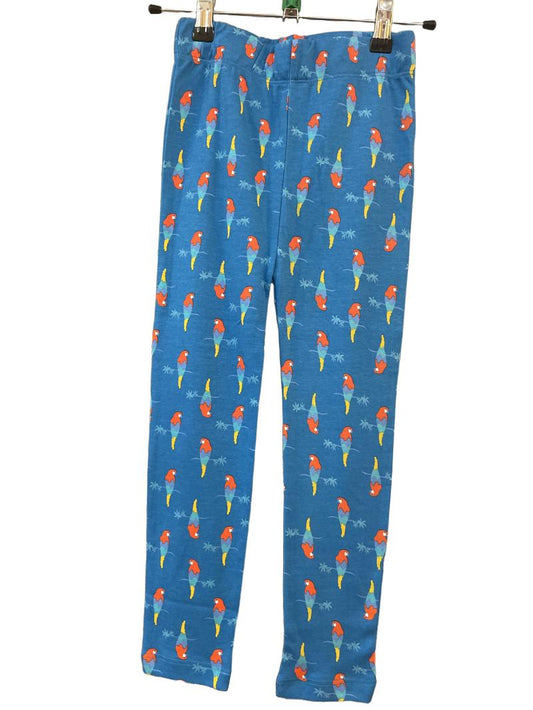 Preloved Piccalilly - Blue Parrot Leggings (5-6y)
