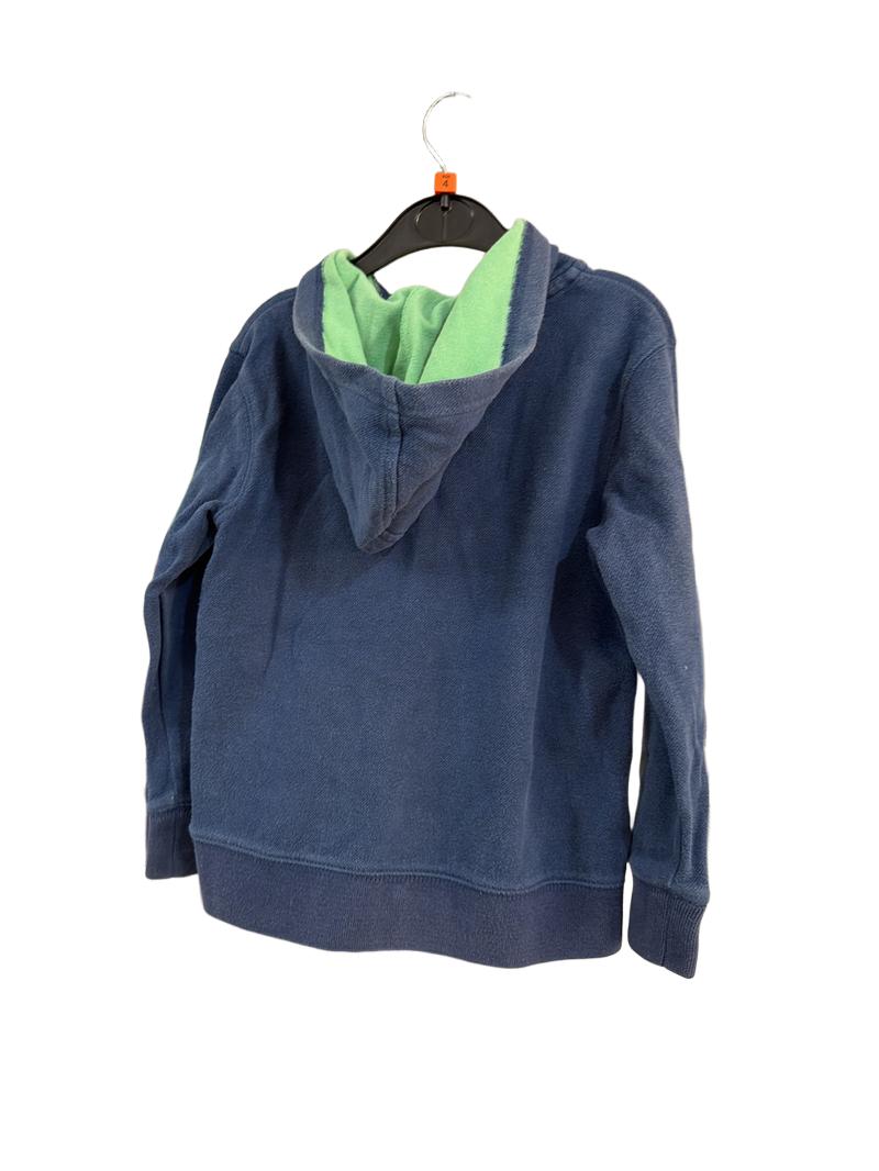 Preloved Mini Boden - Blue Knit Zip Hoodie Cardigan (4-5y)