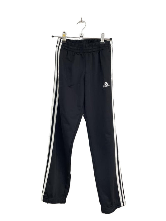 Preloved Adidas - Black White Stripe Track Suit Trousers (9-10y)