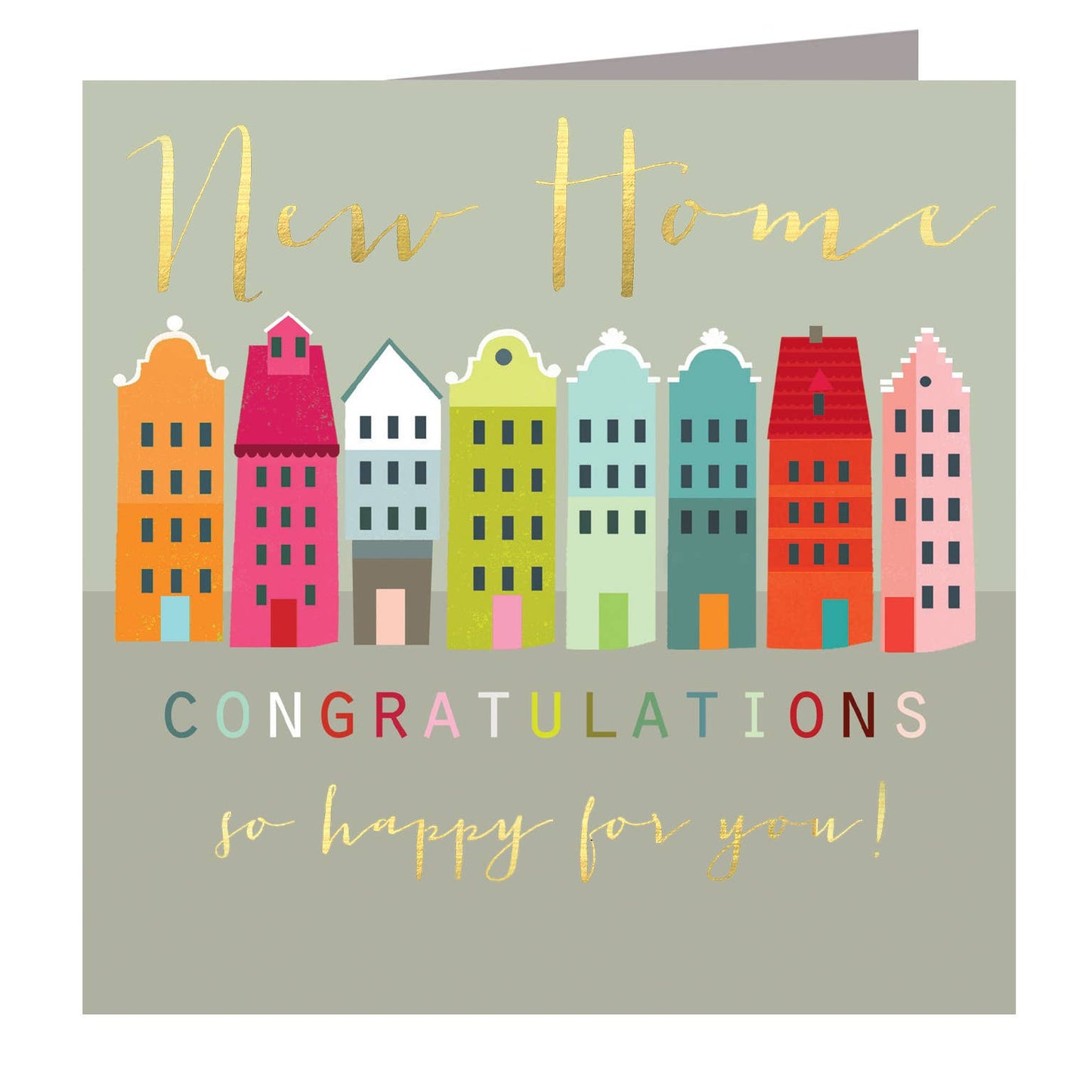 WO07 Gold Foiled New Home Card