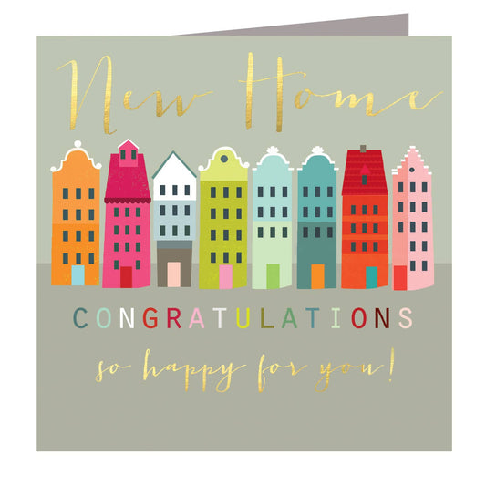 WO07 Gold Foiled New Home Card