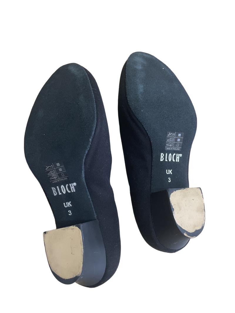 Preloved Bloch - Black Low Heel Canvas Dance Shoes. (3 UK)
