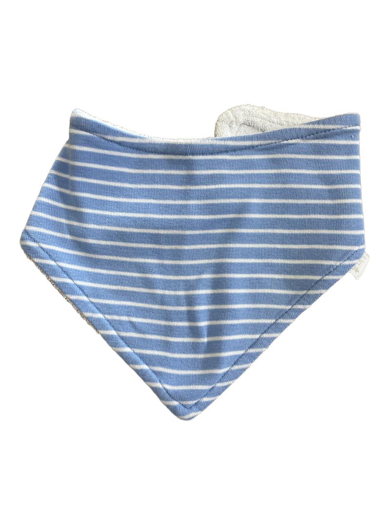 Preloved Jojo Maman Bebe - Dribble Bib - Blue Stripes.