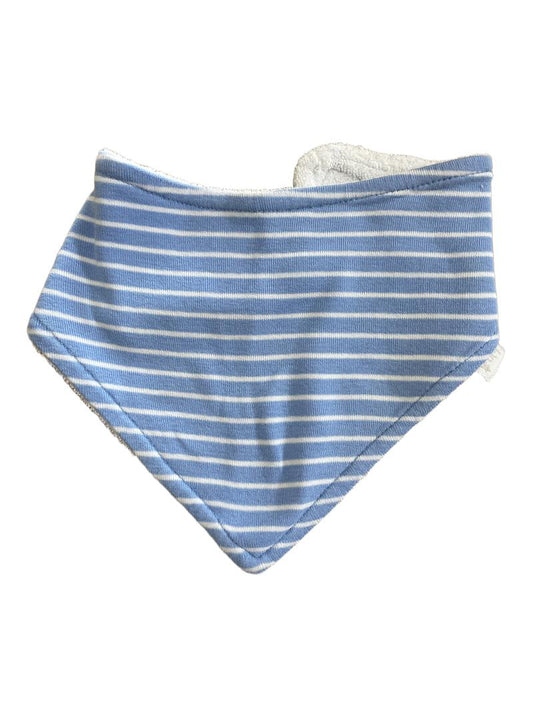 Preloved Jojo Maman Bebe - Dribble Bib - Blue Stripes.