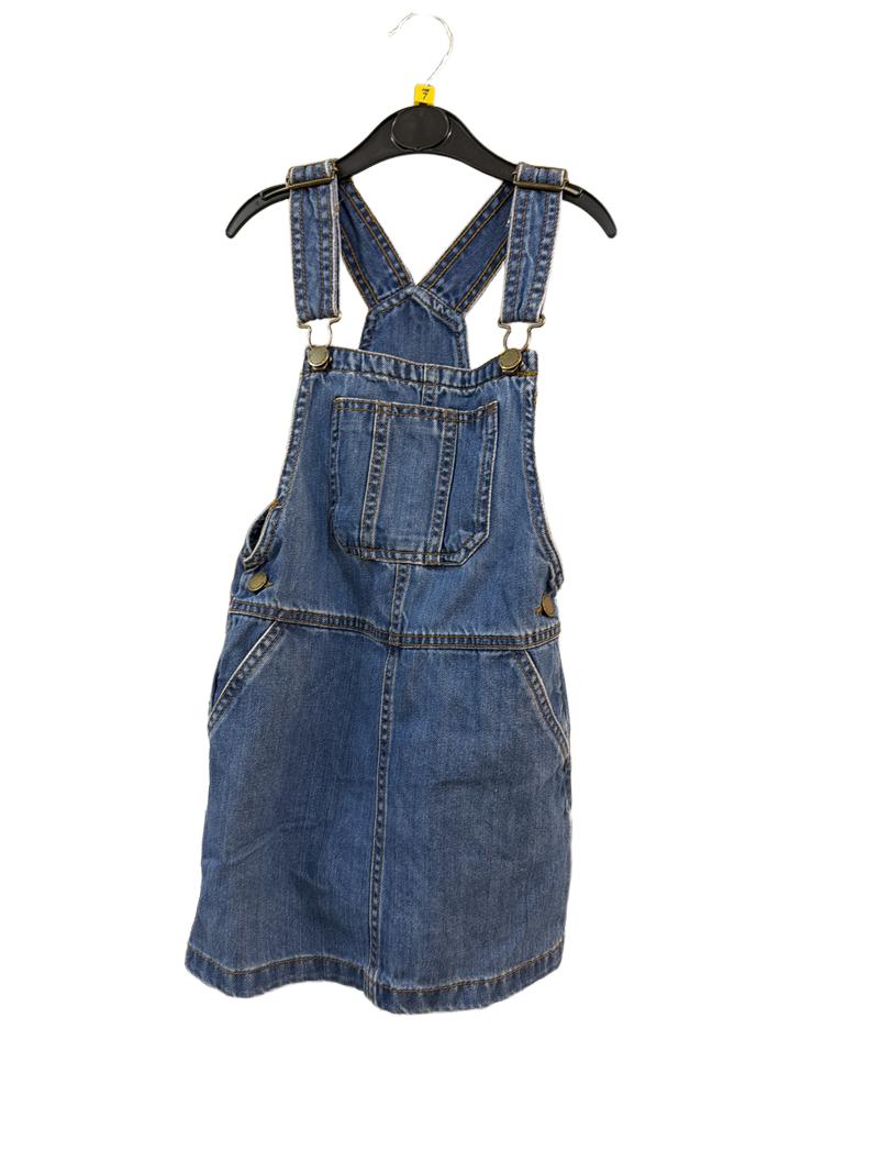 Preloved Next - Denim Overalls Pinafore (7-8y)