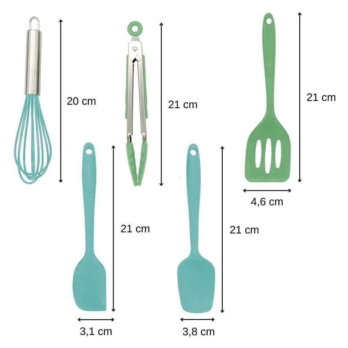 5 Fackelmann Mini Monster silicone kitchen utensils for children