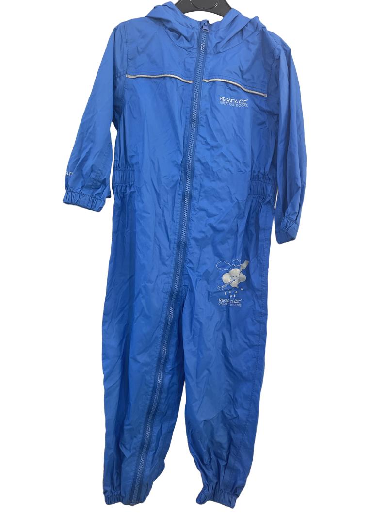 Preloved Regatta Great Outdoors - Blue Puddlesuit (2-3y)