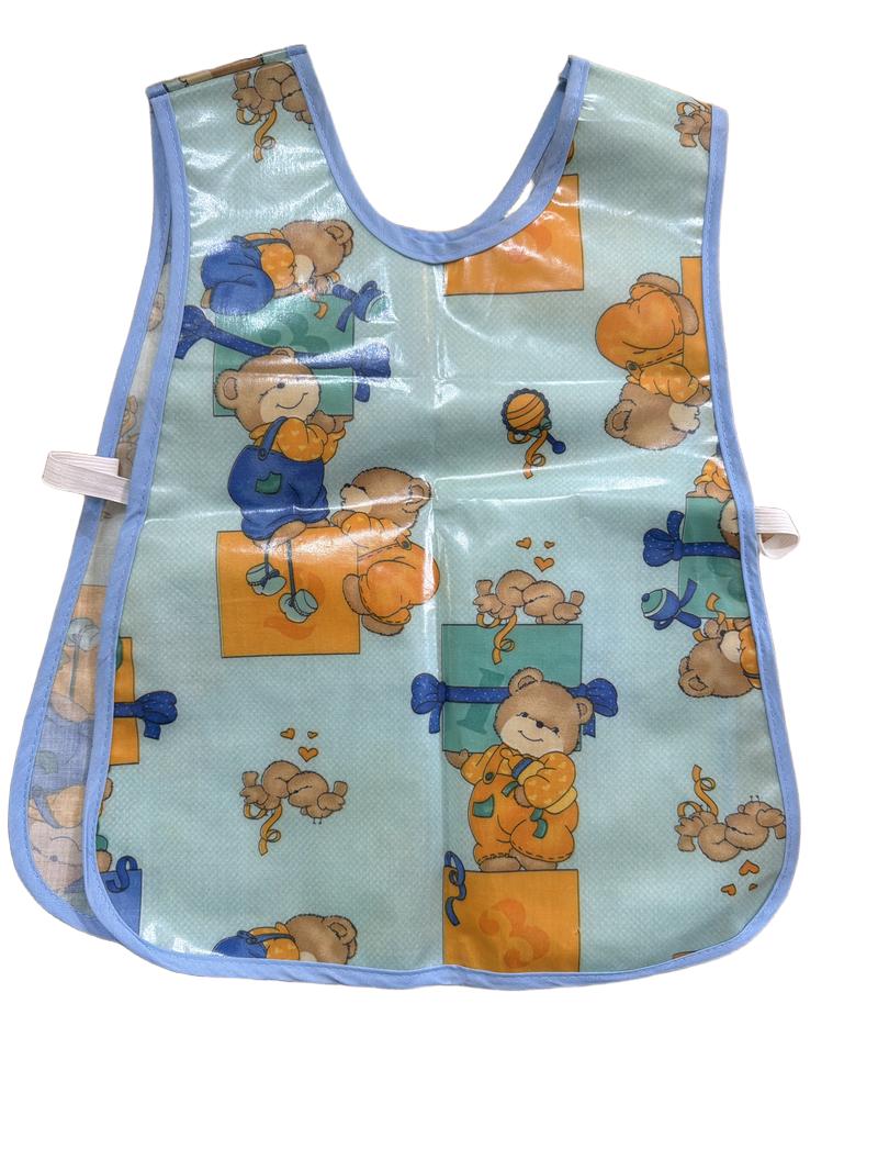 Preloved Unknown Brand - Green Bear Print Apron (2-3y, 3-4y, 4-5y)