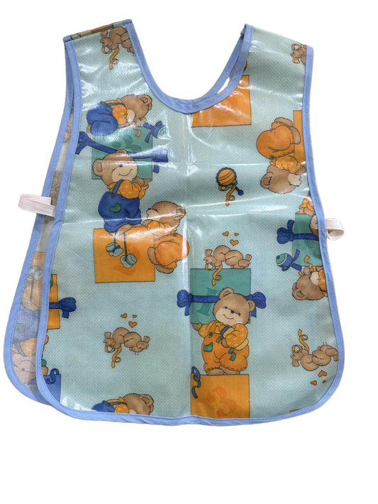 Preloved Unknown Brand - Green Bear Print Apron (2-3y, 3-4y, 4-5y)