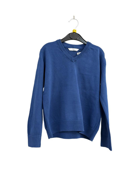 Preloved Marks & Spencer - Blue School Uniform Jumper. (7-8y)
