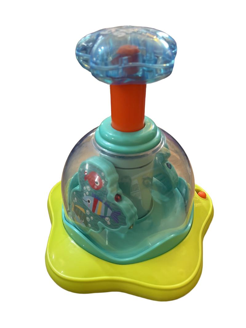 Preloved Toys - Push Spin Ocean Toy Press And Glow Spinner - Bright Starts