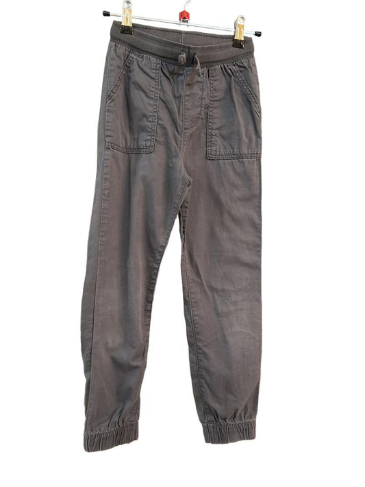 Preloved Jumping Beans - Gray Drawstring Joggers, 8 Slim (8-9y)