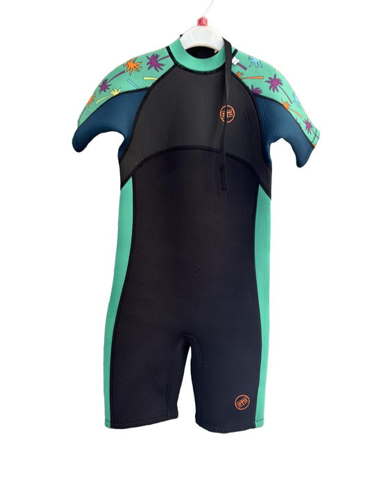 Preloved TWF - Black And Green Wetsuit (10-11y)