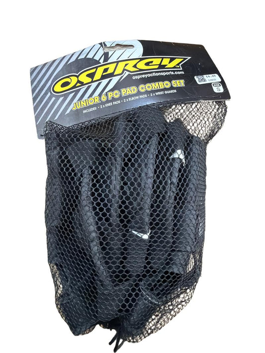 Preloved Osprey - Junior 6 Pc Pad Combo Set (for Roller Blading, Roller Skating, Etc), NEW In Package (Small)
