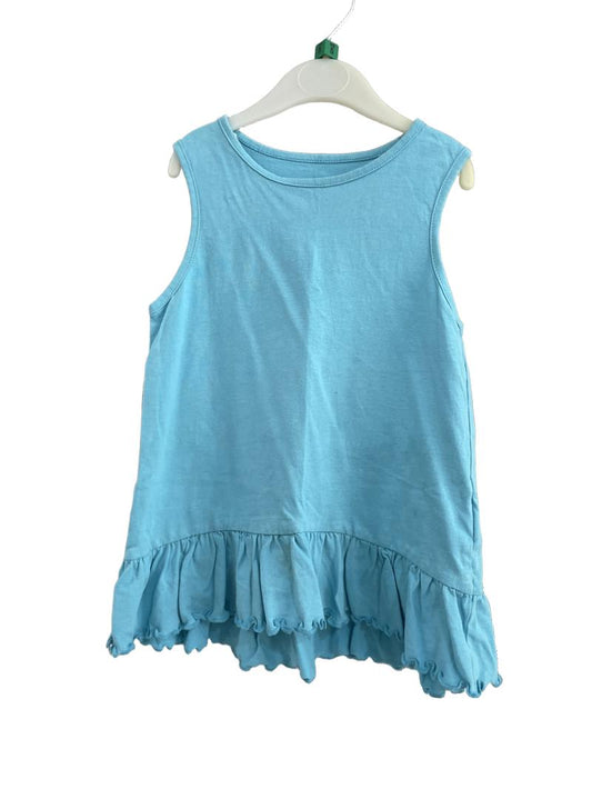 Preloved Mountain Warehouse - Turquoise Sleeveless Ruffle Top (5-6y)