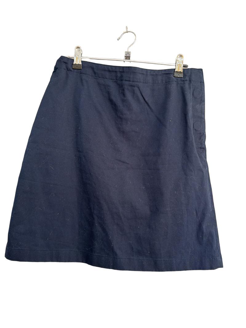Preloved Lands' End - Navy Skirt, Built In Shorts. (12-13y)