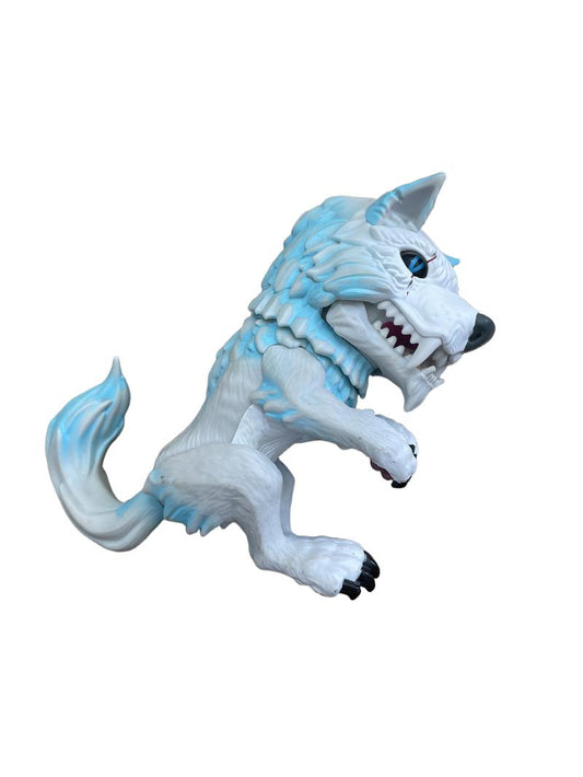 Preloved Toys - Blue Dire Wolf Fingerling Toy. - Wowwee