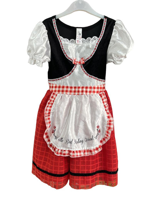 Preloved Sainbury's - Little Red Riding Hood Costume With Cape (5-6y)