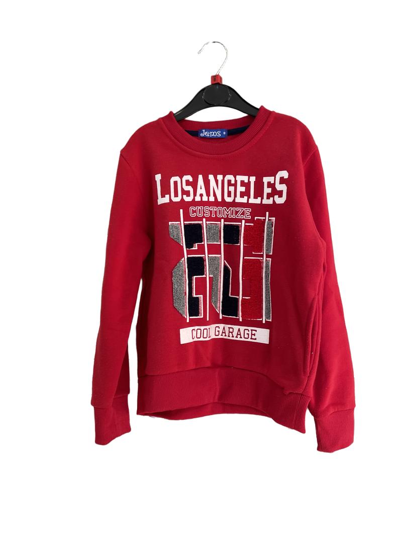 Preloved Jems - Red Los Angeles Sweatshirt (8-9y)