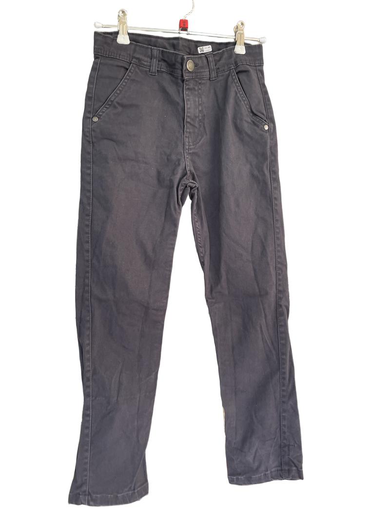 Preloved BluKids - Black/gray Chinos (8-9y)