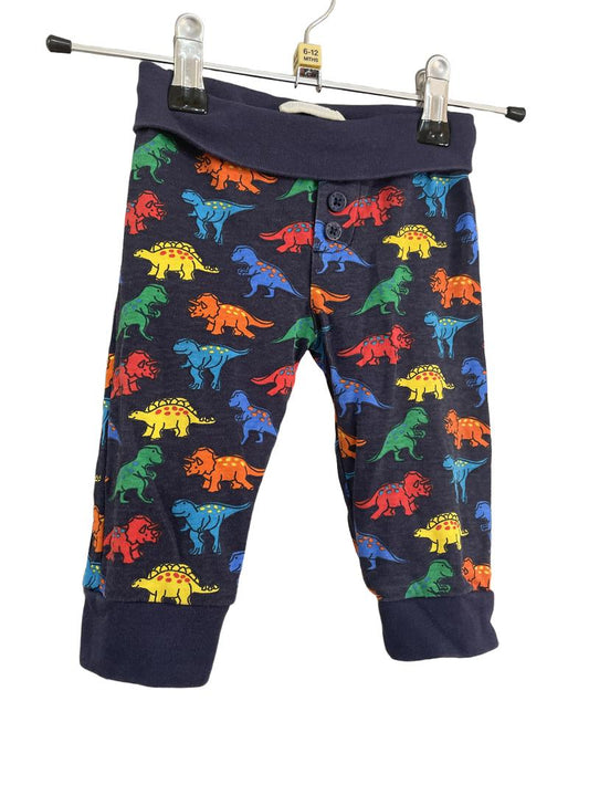 Preloved Jojo Maman Bebe - Navy Trousers With Colourful Dinosaurs. (6-12m)