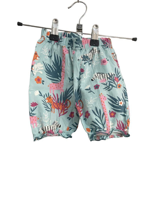 Preloved Lilly + Sid - Pink Multicolour Animal Print Bloomers Shorts (12-18m)