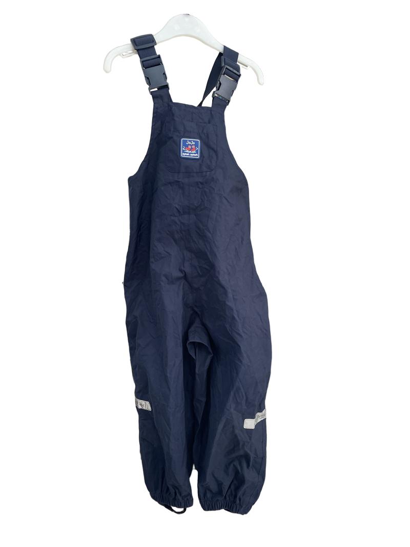 Preloved Jojo Maman Bebe - Navy Waterproofs Dungarees Trousers (3-4y) - Raingear