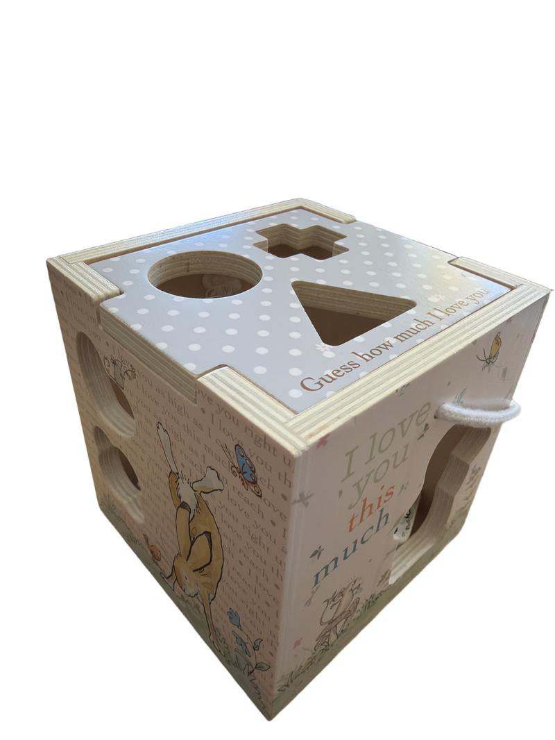 Preloved Toys - Guess How Much I Love You Wooden Shape Sorter - Kids Preferred