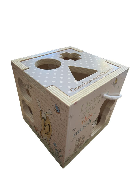 Preloved Toys - Guess How Much I Love You Wooden Shape Sorter - Kids Preferred