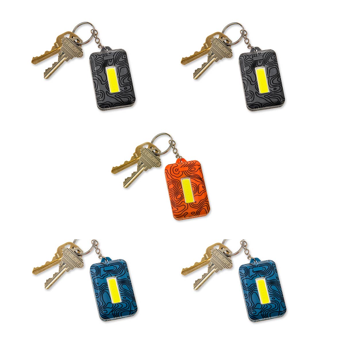 LED Keychain Mini Flashlight, Assorted Pk, 3 Light Settings