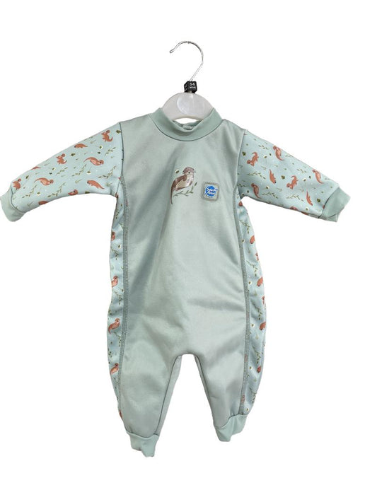 Preloved Splash About - Blue Otter Full Body Warm-in-one Swim Suit (3-6m)